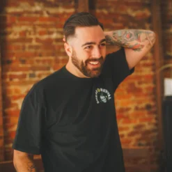 Shear Revival American Gardens Clay Pomade 3.4oz - Strong Hold Dry Matte Finish - Model Shot