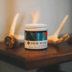 Shear Revival Crystal Lake Styling Pomade 3.4oz - Medium Hold Medium Shine Finish - On Side