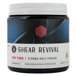 Shear Revival Easy Tiger Strong Hold Pomade 96g - Strong Hold Neutral Finish Hair Styling Product - Main Image White Background