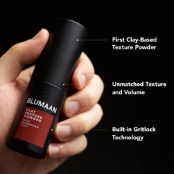 Blumaan Clay Texture Powder - Adds Texture and Volume - Mens Hair Styling Product - Product Details