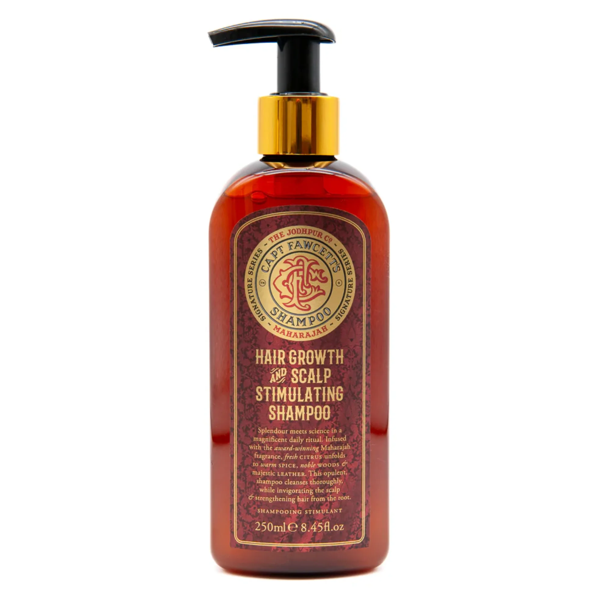 Captain Fawcett Maharajah Hair Growth & Scalp Stimulating Shampoo 250ml - Main Image White Background
