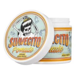 Suavecito Agua Fresca Original Hold Pomade 113g - White Background Side Shot