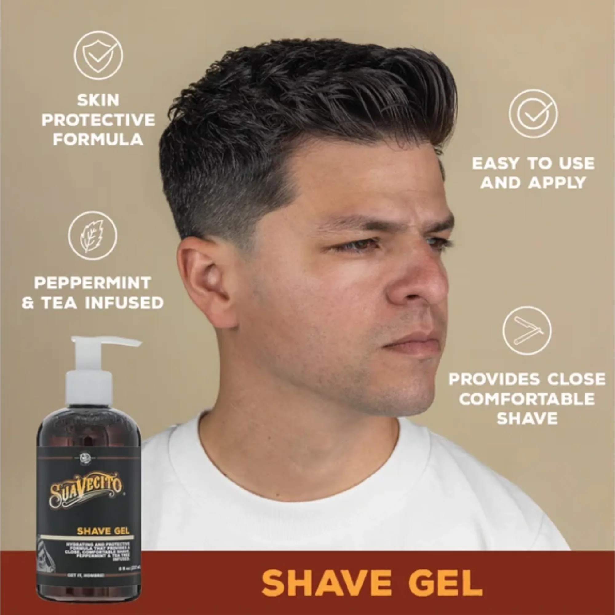 Suavecito Shave Gel 237ml - Mens Shaving Products - Product Information 2