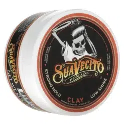 Suavectio Clay Pomade 65g - Strong Hold - Low Shine Matte Finish - Mens Hair Styling Product - Main Image White Background